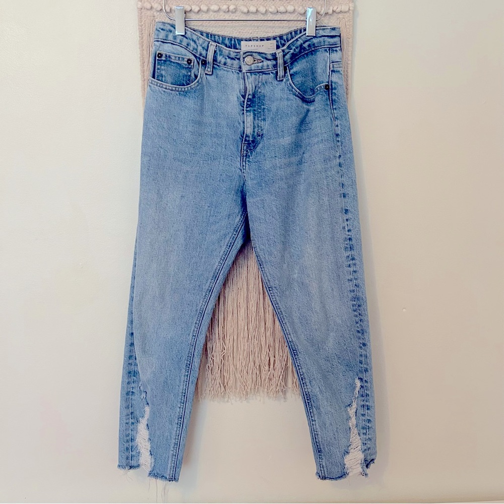 Topshop High Rise Light Blue Jeans